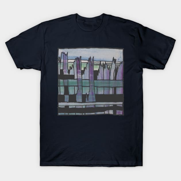 Liminal Space Grey Abstraction T-Shirt by BlackArtichoke